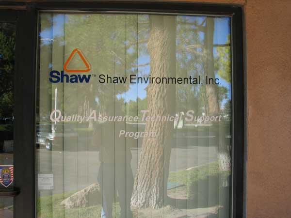 This is where I work.  That's me in the reflection.